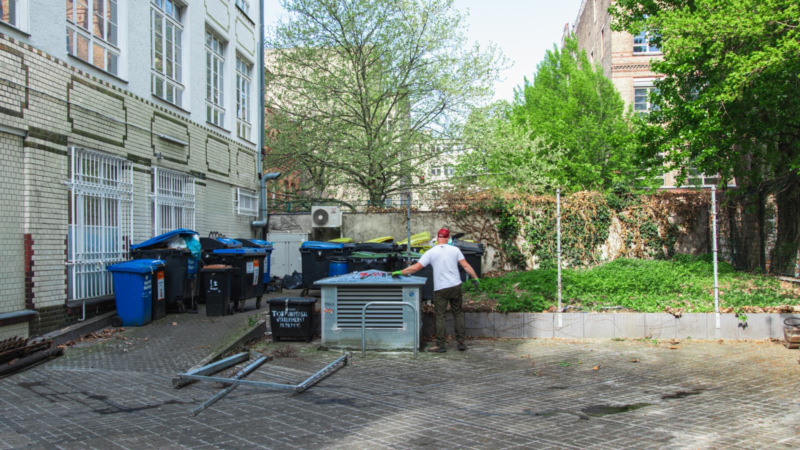 Bergmannstrasse Berlin Abriss Innenhof