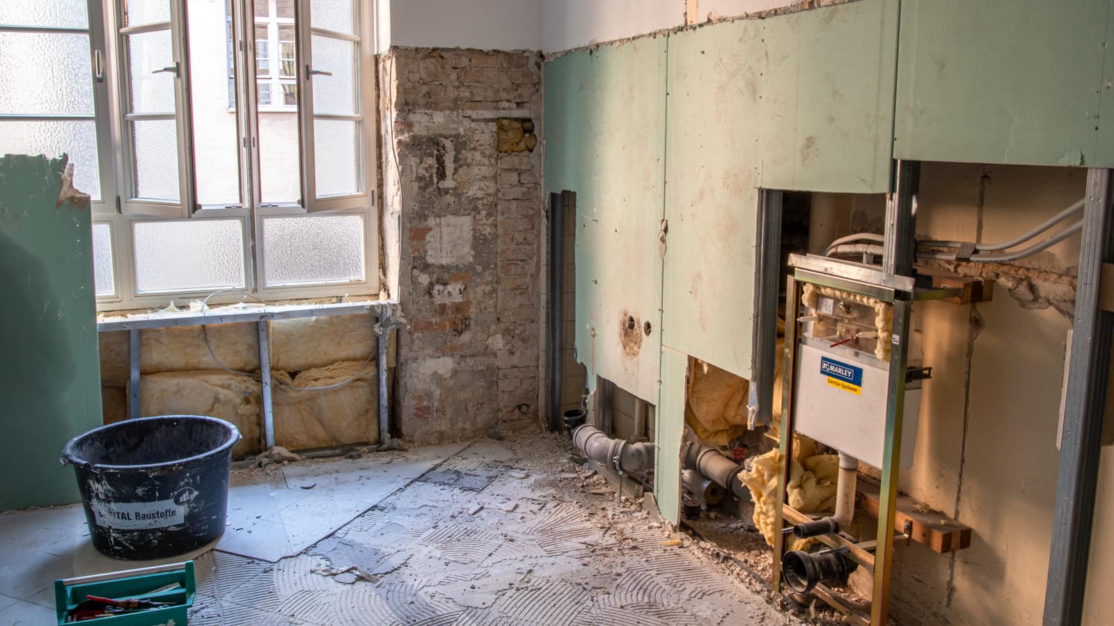 Mehringdamm Berlin Sanitärraum Abriss